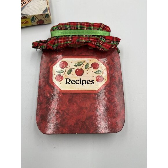 Vintage 1980s Recipe Book With Real Cloth Top 100 Sheets ADORABLE FIND - Picture 10 of 14